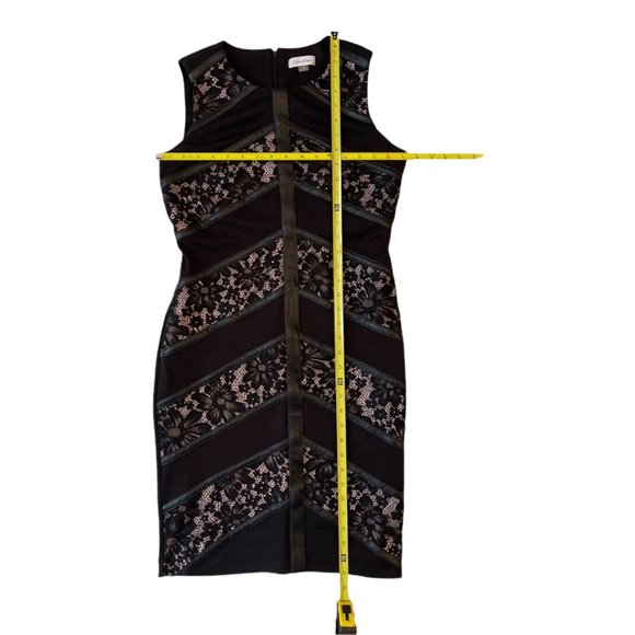 CALVIN KLEIN Mix Media Sheath Cd6p1437 Black/nude - Picture 10 of 14